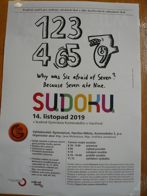 Konkurs SUDOKU 2019