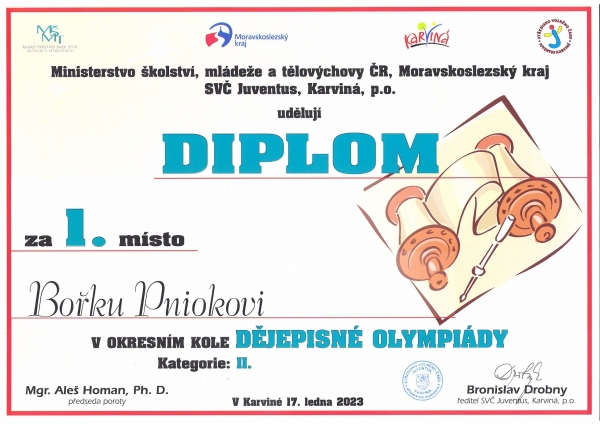 Olimpiada historyczna - eliminacje powiatowe
